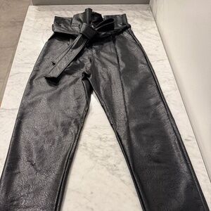 Vegan leather pants